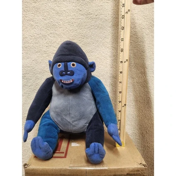 Kohls Cares World of Eric Carle 12" Blue Gorilla Stuffed Plush Embroidered Eyes - Picture 5 of 5